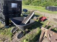 Wheel Barrow, Chicken Feeders