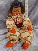Vintage Cleveland Browns Clown Doll
