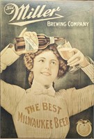Vintage Milwaukee Miller Beer Reproduction Poster
