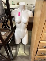 DRESS FORM MANNEQUIN ON STEEL STAND
