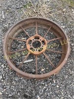 Antique metal wheel