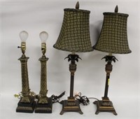 2 Pairs of Contemporary Lamps
