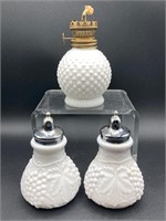 Imperial Milkglass Shakers & Japanese Lighter