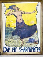 1926 Art Nouveau print "Die Elf Sharfrichter"