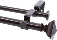 Double Rod Set  Square  84-120  Bronze