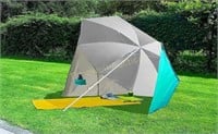 AMMSUN 6.5ft Portable Beach Patio Umbrella