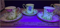 Royal Grafton 6 Cup/Saucer Demitasse Set (Uranium