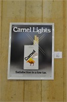 1978 Camel Lights Metal Cigarette Advertising