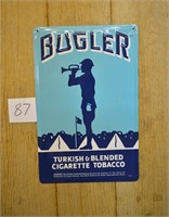 Bugler Tobacco Advertising Sign 17" Tall X 11"