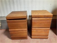 Matching Nightstands 15"x17" and 24" tall