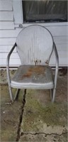 Vintage aluminum outdoor chair