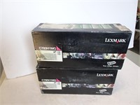 Lot of 2 OEM Lexmark Toner Cartridges - New