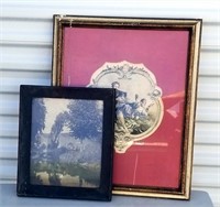 Victorian Woman & Country Scene Framed  Art Prints