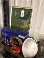 NATIVITY SET IN BOX, CHRISTMAS DISHES