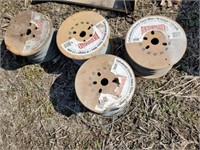 4 rolls of electric fence wire