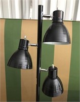 5ft Black Metal Floor Lamp (3-Adjustable Shades)