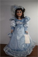 Large Hand Crafted Porcelain Crackle Barrel Doll,