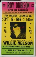 Vintage-style Roy Orbison Concert Poster