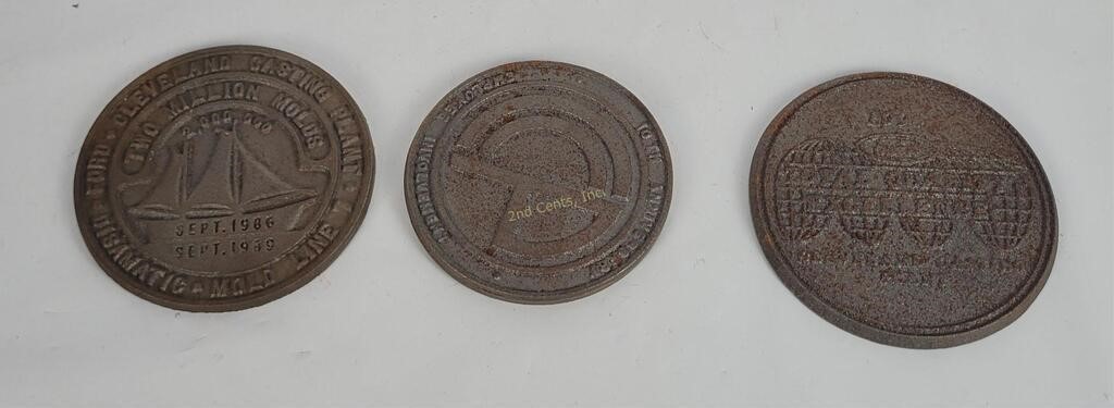 3 Cleveland Casting Plant Medallions