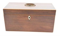 Early 19th Century hinged top tea caddy with