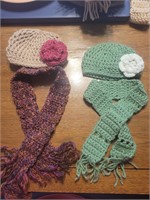 Handmade Crochet Scarves & Hats