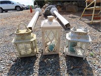 3 Outdoor Decorative Candle Holders