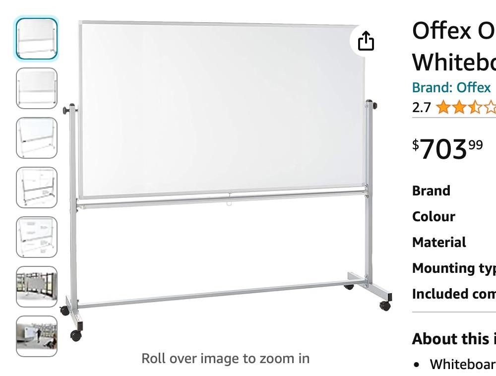 Offex Office Presentation Double-Sided Magnetic