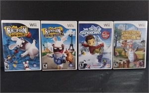 Four Nintendo Wii Games