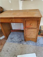 Wood Desk - Needs some revamp (Upstairs Garage)