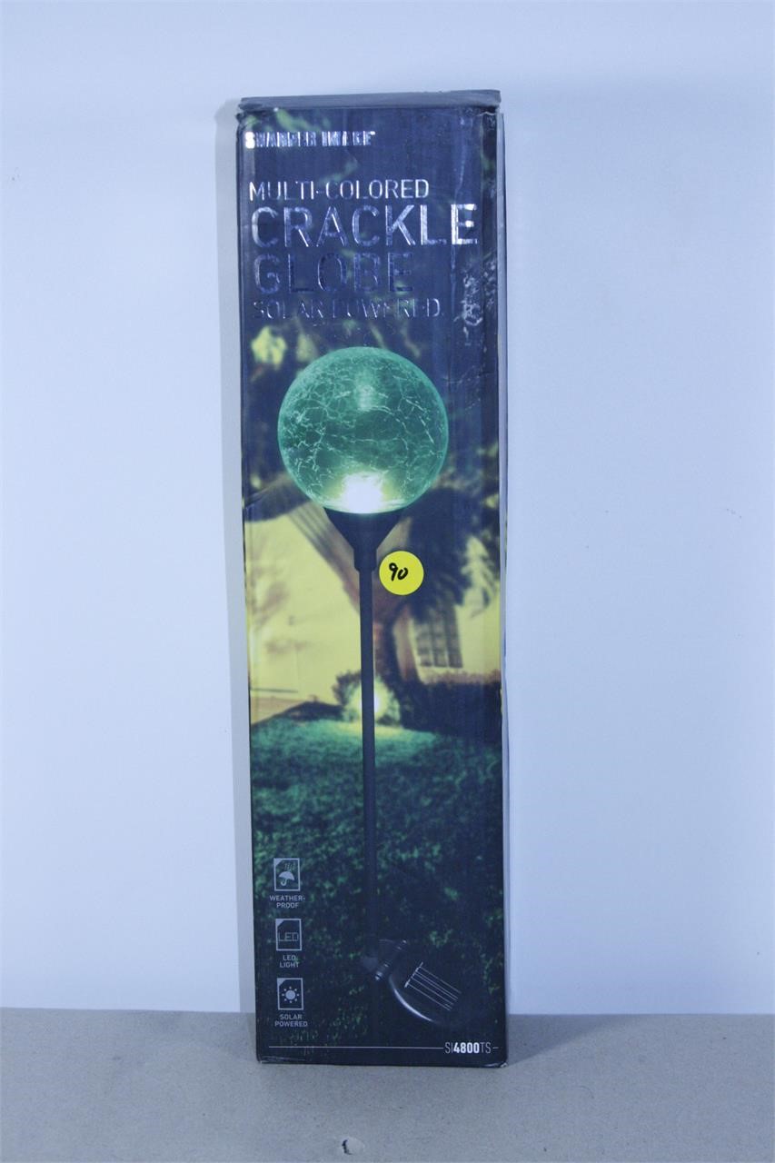 SHARPER IMAGE SOLAR CRACKLE GLOBE *NEW*