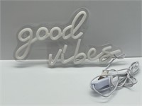 Good Vibes LED Sign - Pink