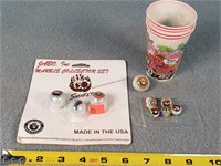 Smokey the Bear Marbles, & Kids Cups