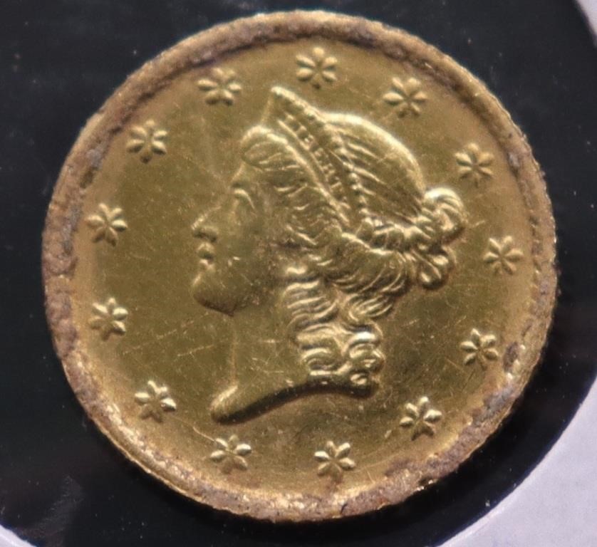 1853 GOLD DOLLAR JEWELRY GRADE