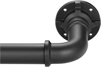 Curtain Rod for Windows  Matte Black  28-48