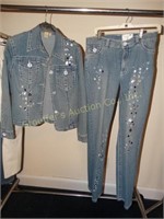 2 pc Jean set, Style by Midnight Velvet Jacket