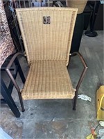 (1) Outdoor Wicker Dining Chair