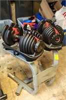 Bowflex Adjustable Weights on Stand