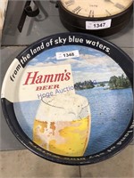 Hamm's Beer tray, 13"