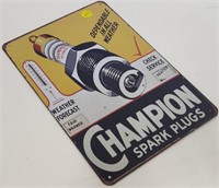 Champion Spark Plugs Tin Sign