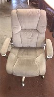 Gray swivel office chair