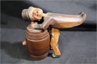Anri German Folk carved barrel man