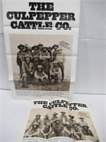 Culpepper's Cattle Co. 1972 Tri-Fold + HS Posters