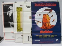 1970s Original Tri-Fold Movie Poster Lot