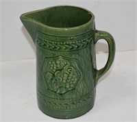 Vintage McCoy Green Grape Pottery Pitcher