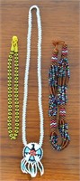 Native Beaded Necklace Lot