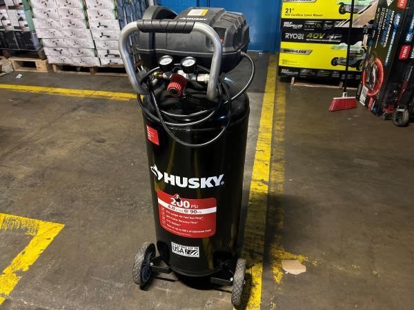 Husky Air Compressor Quiet Portable Oil Free
