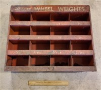 Vintage Metal Snap On Wheel Weights Rack