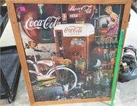 Coke 37 1/2 x 46 Heavy Oak Frame