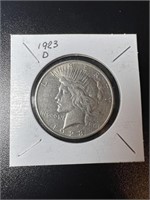 1923-D Peace Dollar