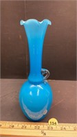 Unmarked Art Glass Vase (7.5"H)